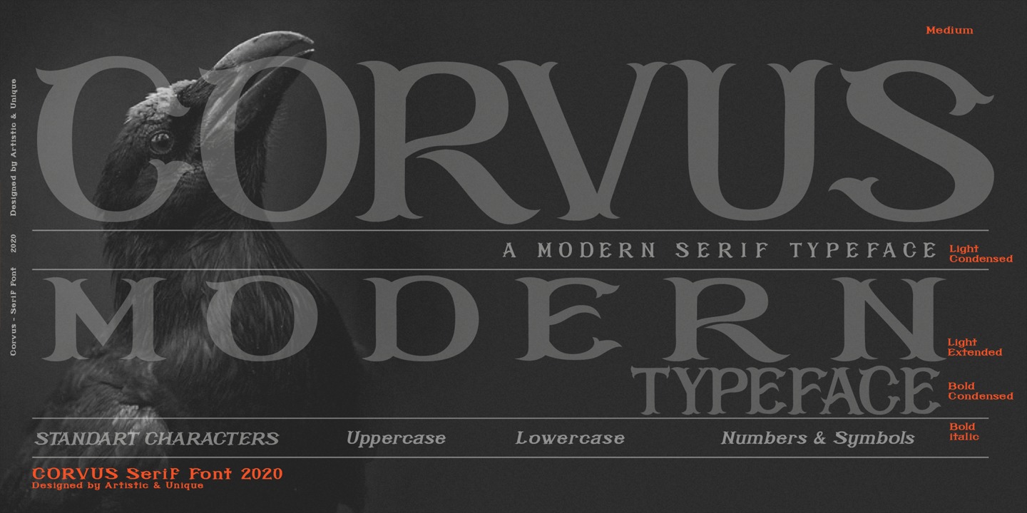 Example font Corvus #5